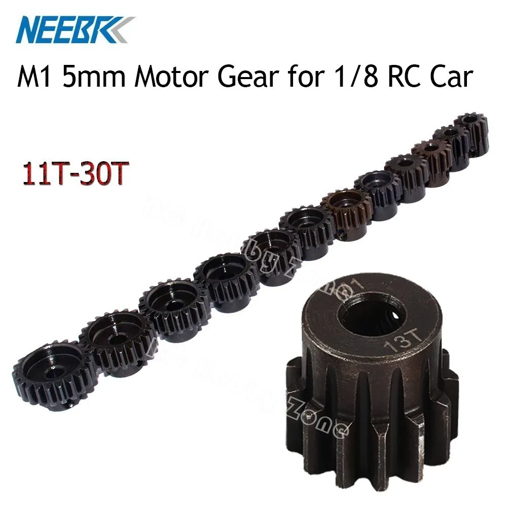 

M1 5mm 11t 12t 13t 14t 15t 16t 17t 18t 19t 20t 21t 22t 23t 24t 25t 26t 27t 28t 29t 30t Pinion Motor Gear for 1/8 RC Car