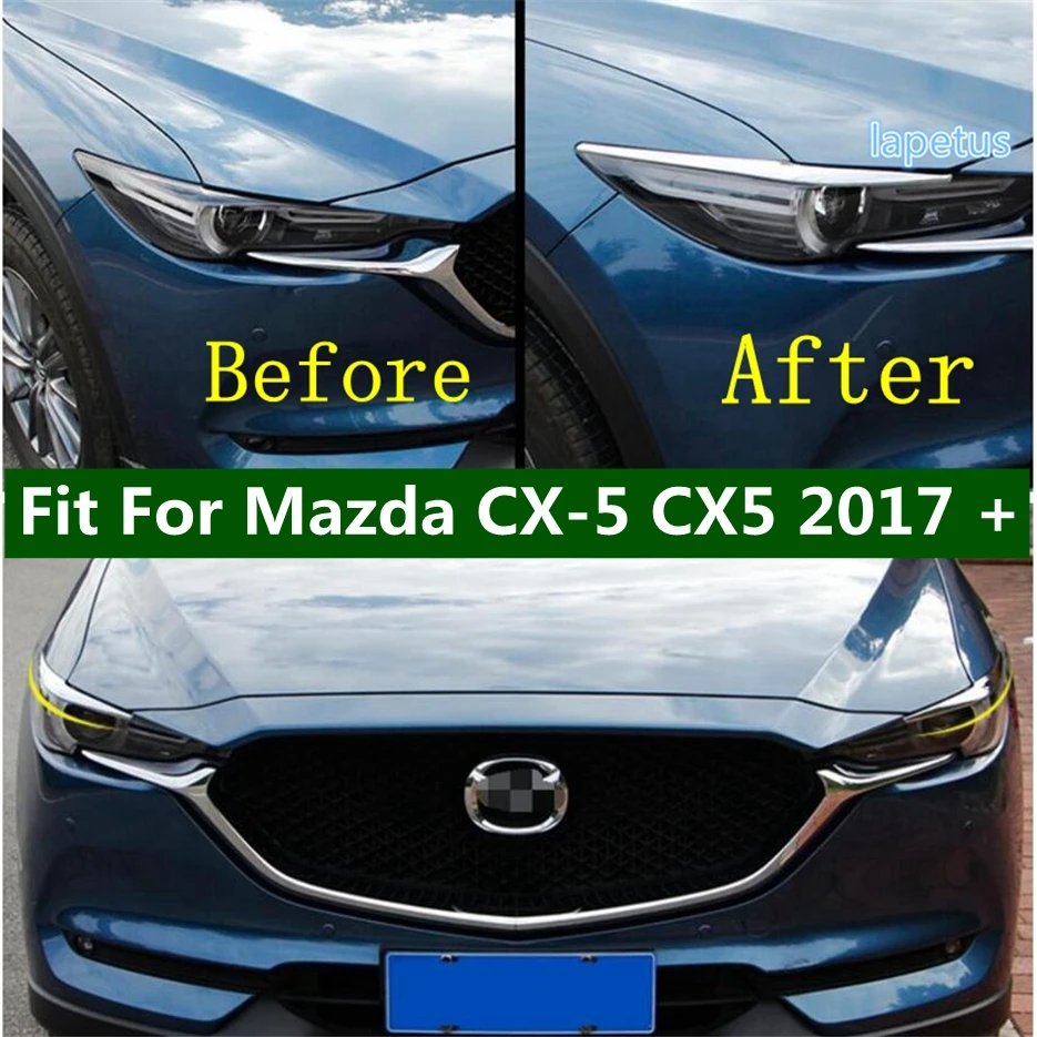 Chromium Headlight Lid Eyebrows Decoration Head Lights Lamp Eyelids Cover Trim 2PCS For Mazda CX-5 CX5 2017 - 2021 Accessories
Chromium Headlight Lid Eyebrows Decoration Head Lights Lamp Eyelids Cover Trim 2PCS For Mazda CX-5 CX5 2017 - 2021 Accessories