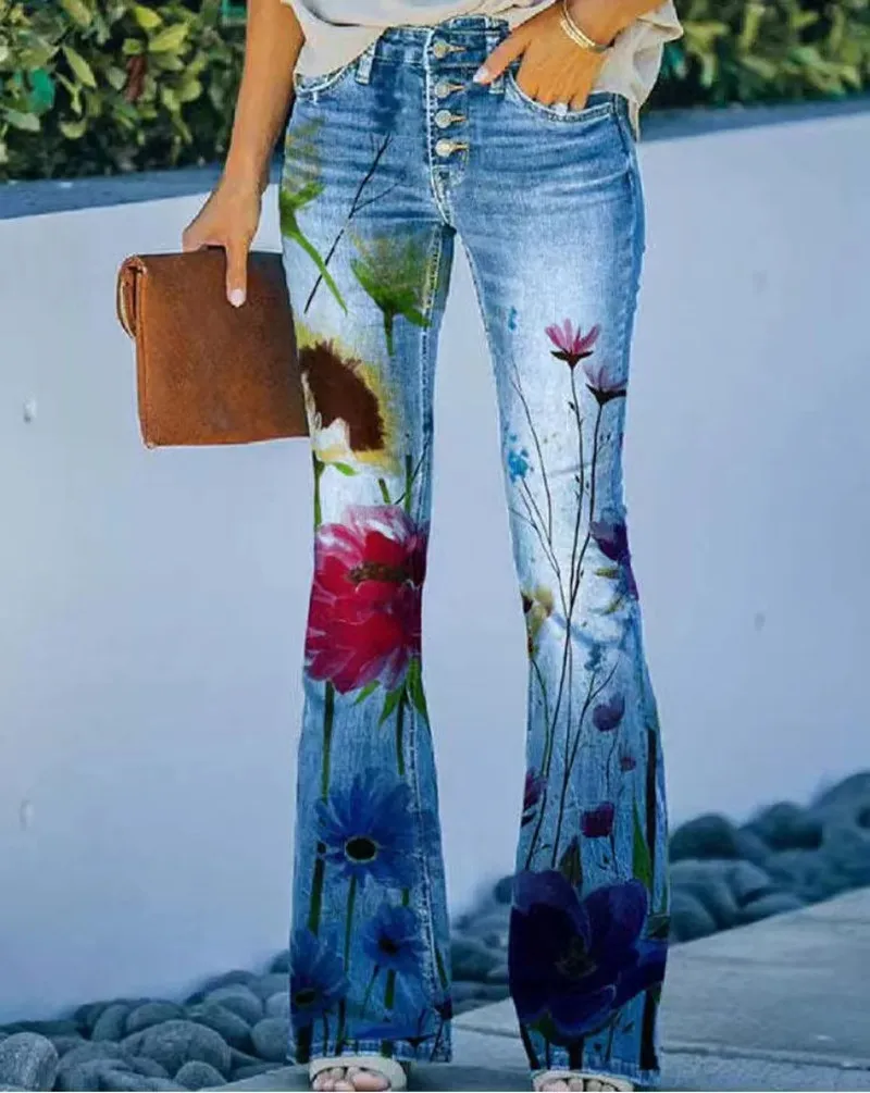 5 Buttons Blue Flared Jeans Women Stretch Slim Streetwear Denim Trousers Casual Flared Pants Lady Denim Boot Cut Pants Female
5 Buttons Blue Flared Jeans Women Stretch Slim Streetwear Denim Trousers Casual Flared Pants Lady Denim Boot Cut Pants Female
