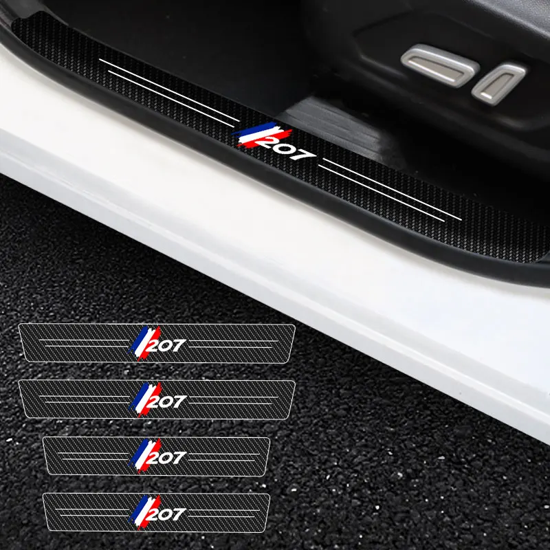 4X.Car Door Stickers Car Threshold Door Entry Pedal Guards For Peugeot 207 Logo Scuff Plate Carbon Fiber Sill Protector
4X.Car Door Stickers Car Threshold Door Entry Pedal Guards For Peugeot 207 Logo Scuff Plate Carbon Fiber Sill Protector