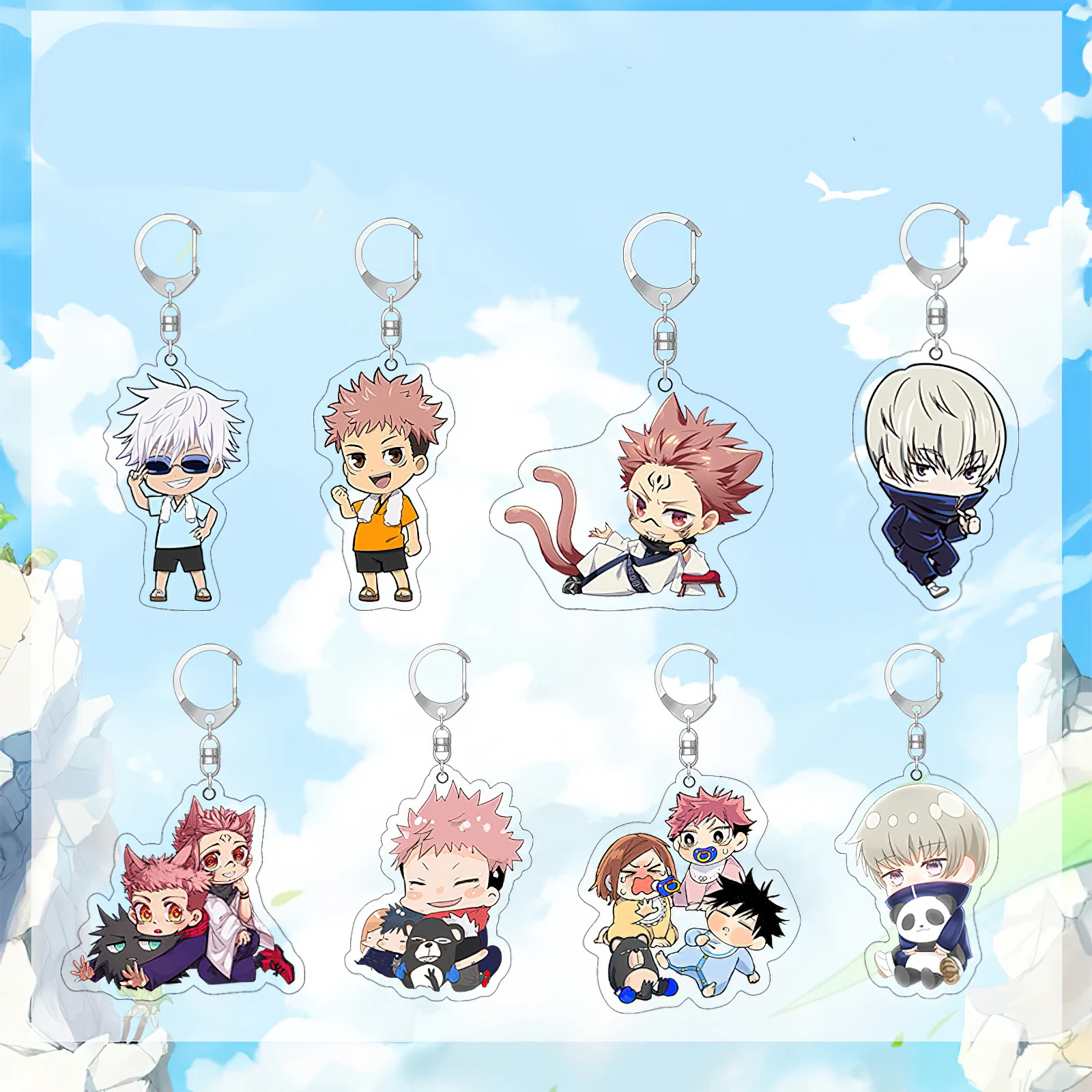 Anime Jujutsu Kaisen Key Chain Laser Acrylic Cartoon Gojo Satoru Itadori Yuji Fushiguro Megumi Ryomen Sukuna Figure Fans Gifts
Anime Jujutsu Kaisen Key Chain Laser Acrylic Cartoon Gojo Satoru Itadori Yuji Fushiguro Megumi Ryomen Sukuna Figure Fans Gifts