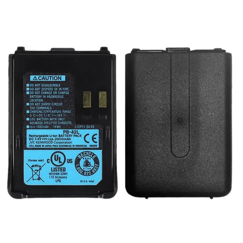 7.4V 2000mAh Li-ion Battery PB-42L PB42L For Kenwood Radio TH-F6 TH-F6A TH-F7 TH-F7E Walkie Talkie Accessories
7.4V 2000mAh Li-ion Battery PB-42L PB42L For Kenwood Radio TH-F6 TH-F6A TH-F7 TH-F7E Walkie Talkie Accessories