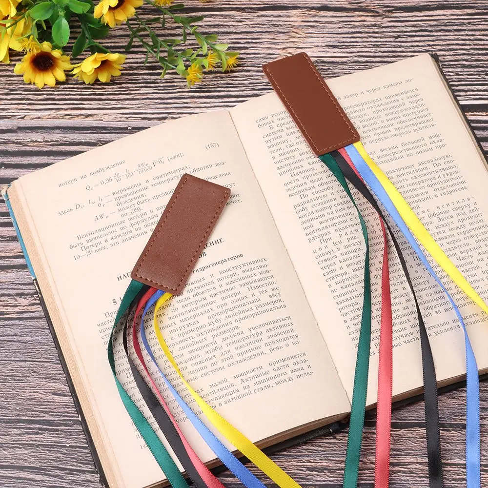 Colorful Reading Books Multi Markers Artificial Leather Bookmark Page Ribbon Bookmark
Colorful Reading Books Multi Markers Artificial Leather Bookmark Page Ribbon Bookmark