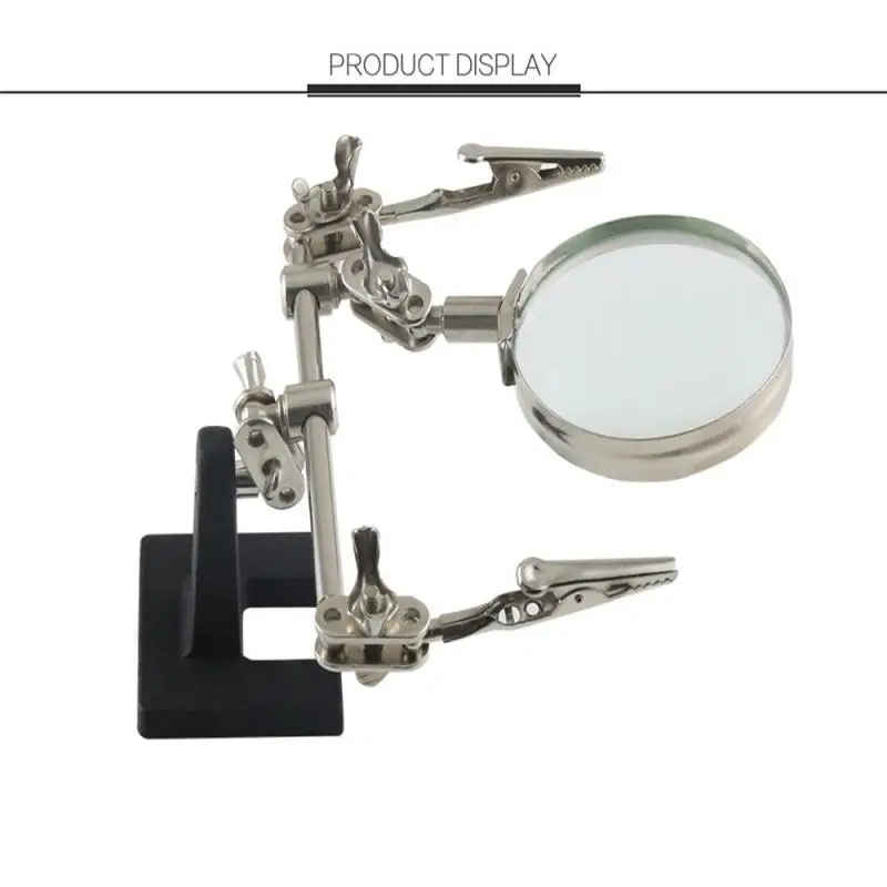 

Clip-on Magnifying Glass Jewelers Loop Magnifier Adjustable Desktop Magnifier Electronic Maintenance 3x Magnification Magnifier