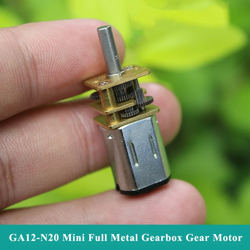 GA12-N20 Mini 12MM Full Metal Gearbox Gear Motor DC 1.5V-5V 3.7V 90RPM Slow Speed Large Torque D shaft DIY Robot Smart Car Model
GA12-N20 Mini 12MM Full Metal Gearbox Gear Motor DC 1.5V-5V 3.7V 90RPM Slow Speed Large Torque D shaft DIY Robot Smart Car Model