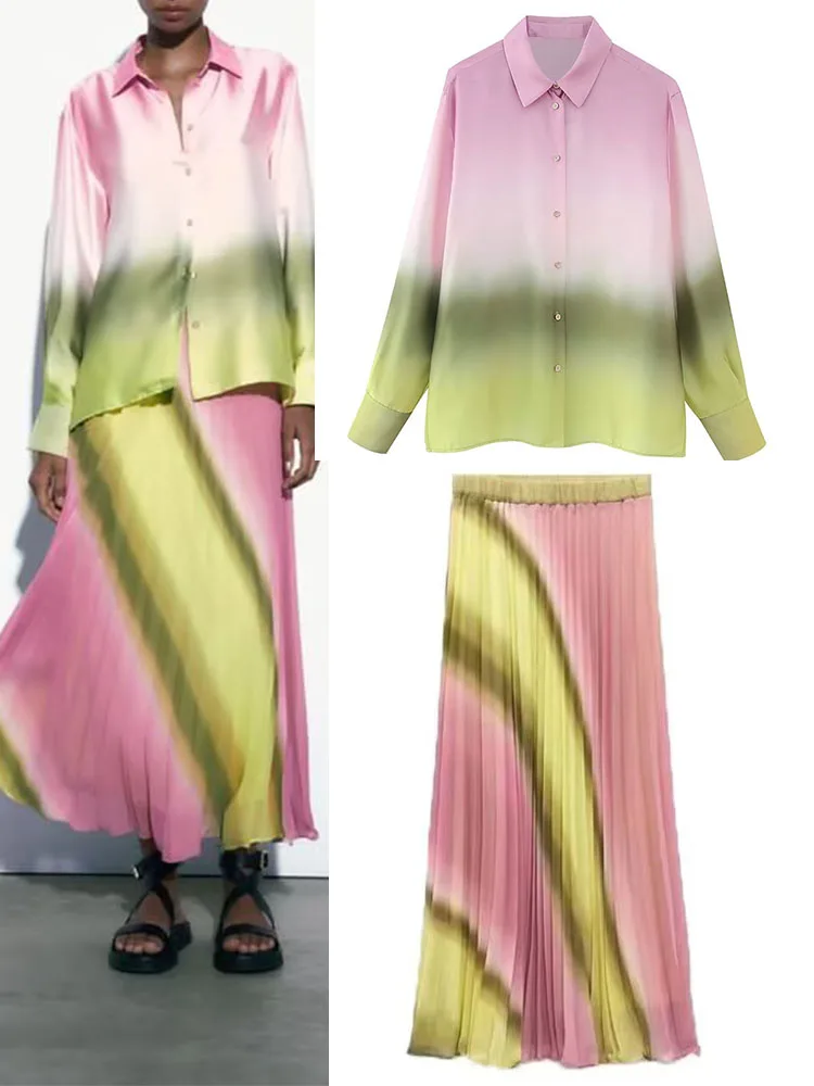 Женские атласные комплекты из 2 предметов, модная юбка и рубашка с завязкой, элегантные уличные костюмы из двух предметов, лето 2023
Женские атласные комплекты из 2 предметов, модная юбка и рубашка с завязкой, элегантные уличные костюмы из двух предметов, лето 2023