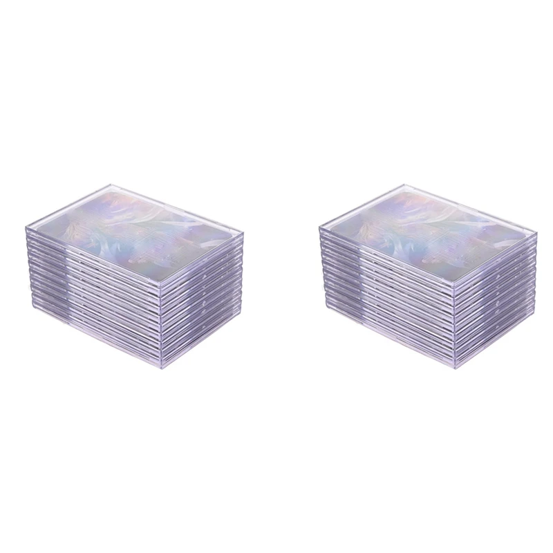 Cards Sleeves Top Loaders 20 Hard Plastic Card Protector Clear Card Brick + 4 Display Stand
Cards Sleeves Top Loaders 20 Hard Plastic Card Protector Clear Card Brick + 4 Display Stand