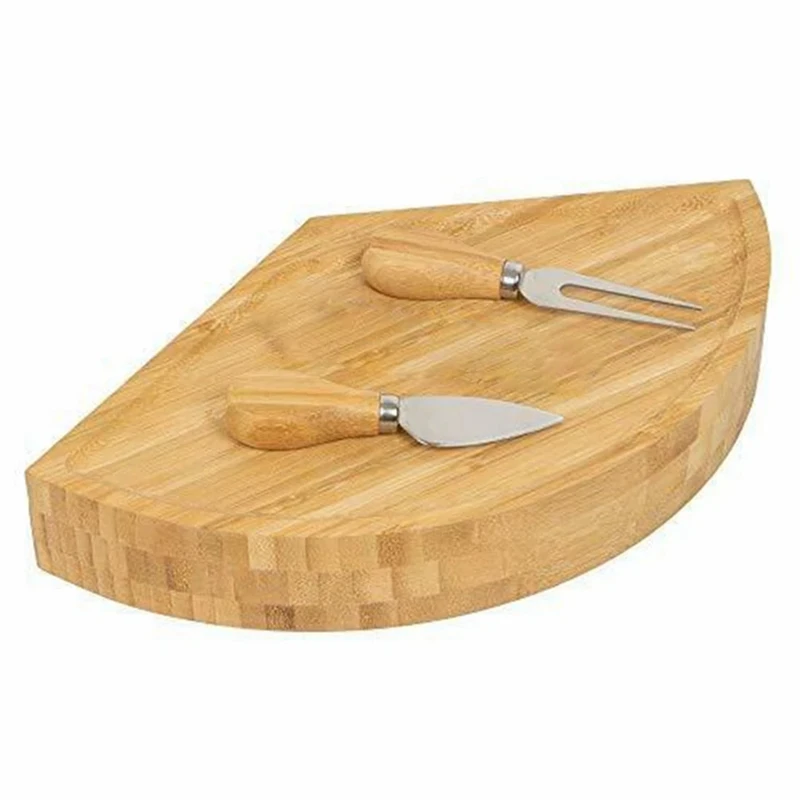 Bamboo Cheese Plate Bamboo Cheese Board With Cheese Knife Set Rotatable Wooden Serving Plate For Cheese And Appetizers 
Bamboo Cheese Plate Bamboo Cheese Board With Cheese Knife Set Rotatable Wooden Serving Plate For Cheese And Appetizers