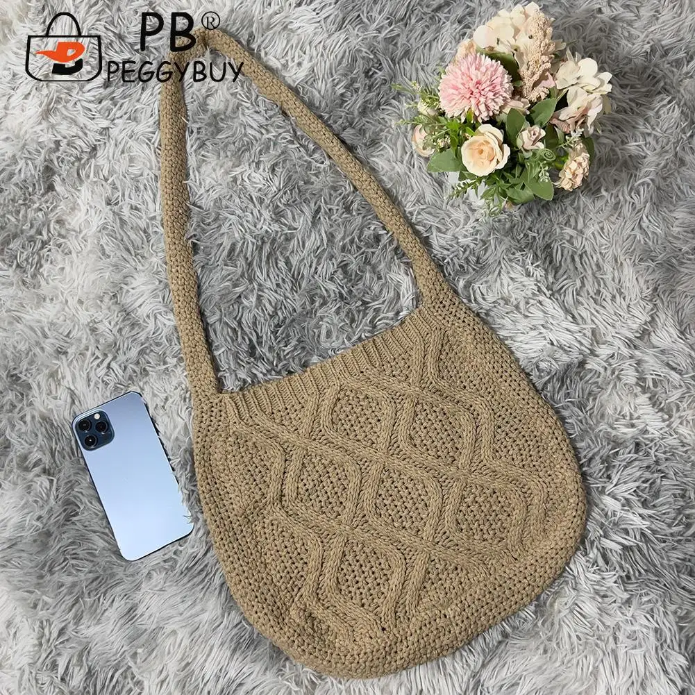 Women Fashion Shoulder Bag Knitted Solid Color Underarm Bag Ladies Casual Shoulder Bags Winter Decoration Supplies
Women Fashion Shoulder Bag Knitted Solid Color Underarm Bag Ladies Casual Shoulder Bags Winter Decoration Supplies