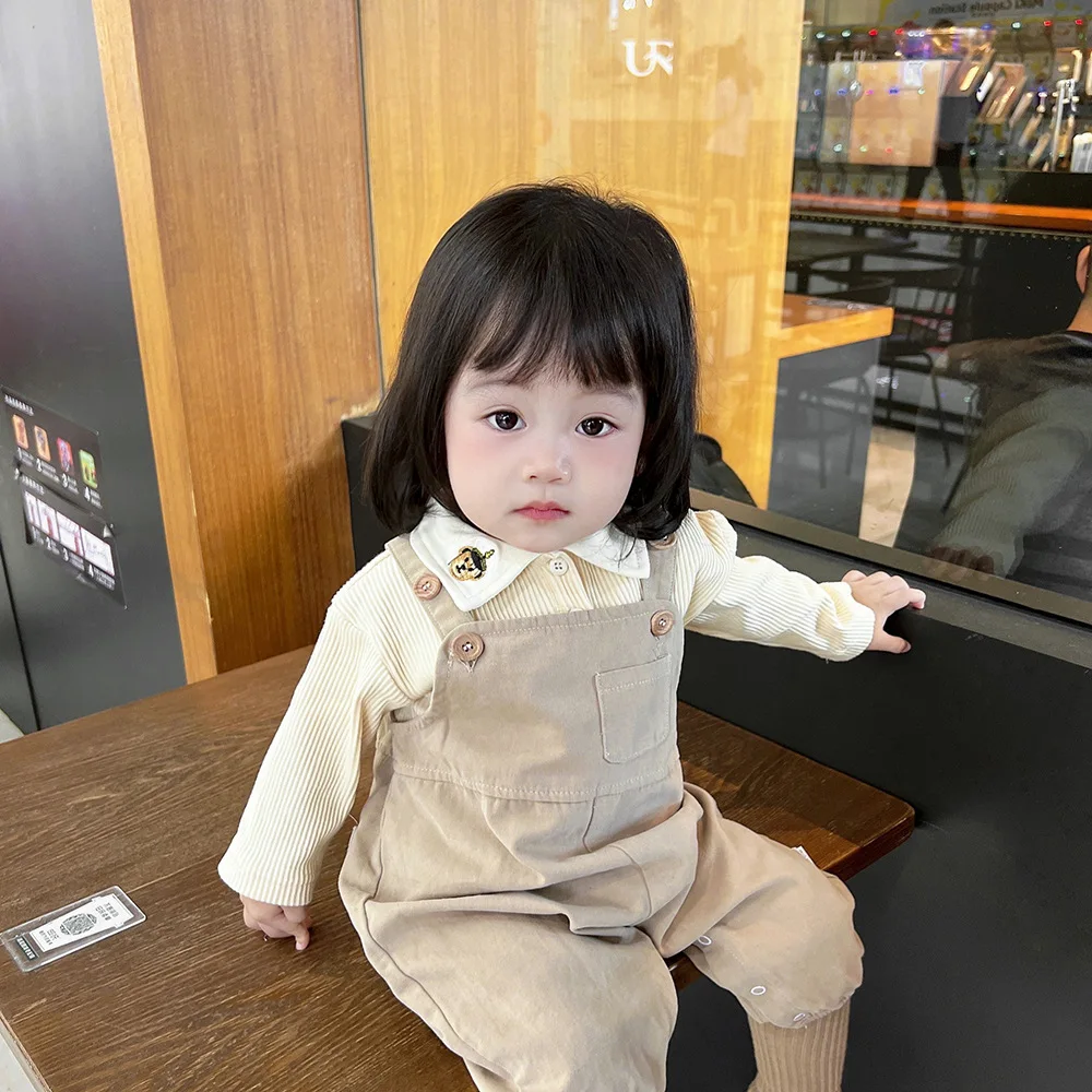 Spring and Autumn New Korean Version Ins Baby Pants for Boys and Girls Casual Open Range Shoulder Straps Adjustable
Spring and Autumn New Korean Version Ins Baby Pants for Boys and Girls Casual Open Range Shoulder Straps Adjustable