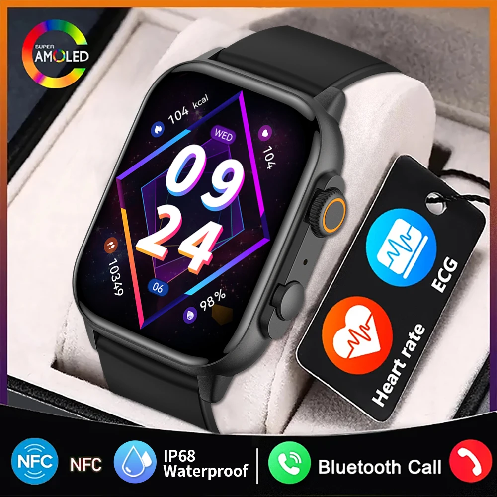 Смарт-часы для Apple, экран AMOLED, 1,96 дюйма
Смарт-часы для Apple, экран AMOLED, 1,96 дюйма