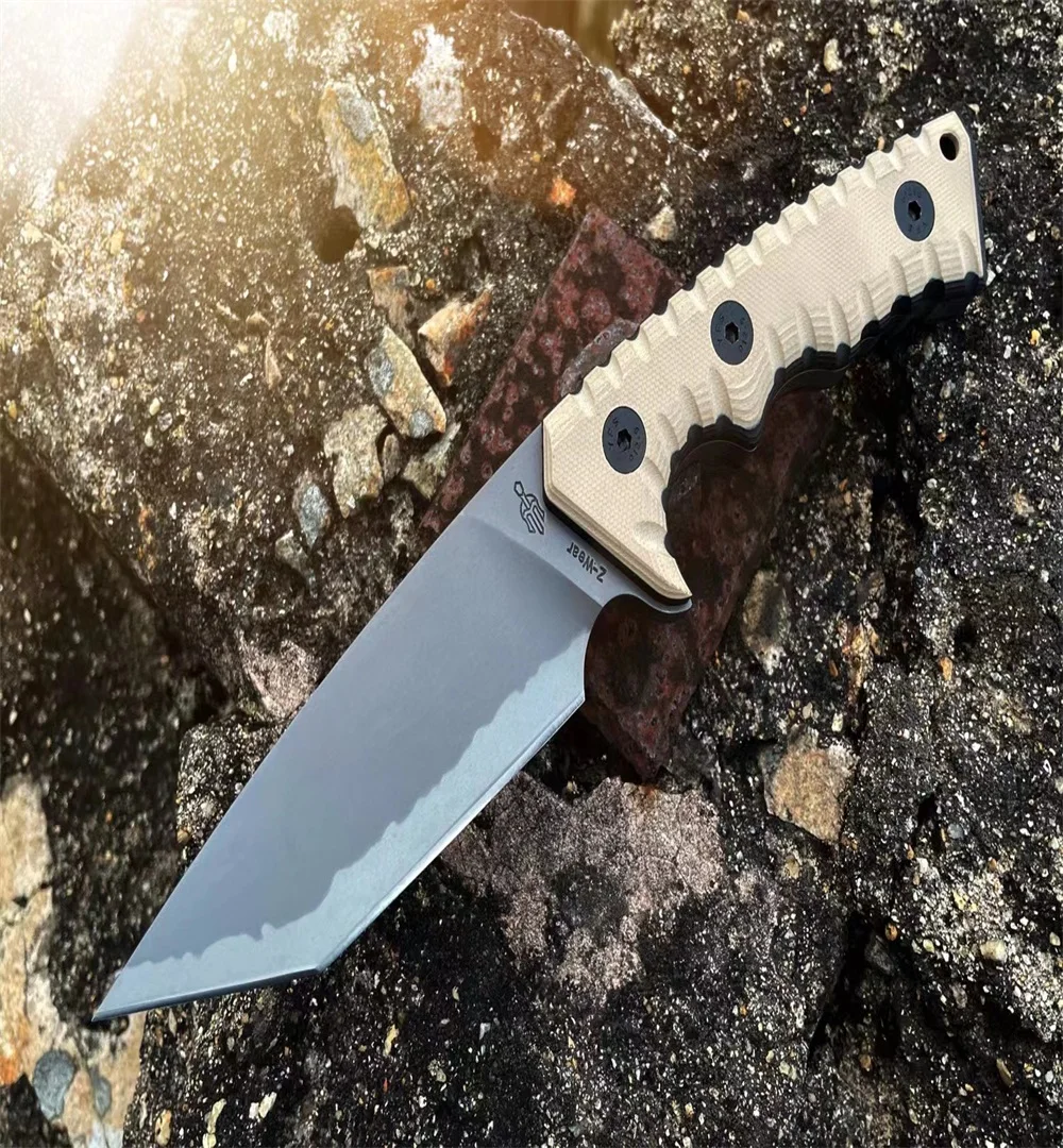 Miller Bros.BIsdes M27Fruit Knife A8 Steel Blade 60-62HRC Hardness Desert Color + Black G10 Handle Outdoor Camping M-27 Knife 
Miller Bros.BIsdes M27Fruit Knife A8 Steel Blade 60-62HRC Hardness Desert Color + Black G10 Handle Outdoor Camping M-27 Knife