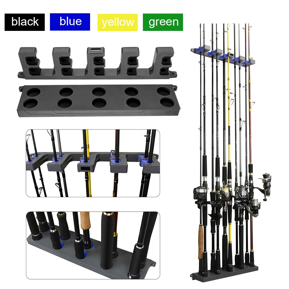 10-rod Rack Kits Booms Fishing Pole Holder Vertical Wall Mounted Fishing Rod Storage Stand Bracket Fishing Tackle Tool Organizer
10-rod Rack Kits Booms Fishing Pole Holder Vertical Wall Mounted Fishing Rod Storage Stand Bracket Fishing Tackle Tool Organizer