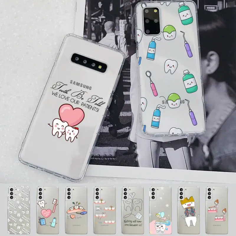 Dentist Teeth Phone Case for Samsung A51 A52 A71 A12 for Redmi 7 9 9A for Huawei Honor8X 10i Clear Case
Dentist Teeth Phone Case for Samsung A51 A52 A71 A12 for Redmi 7 9 9A for Huawei Honor8X 10i Clear Case