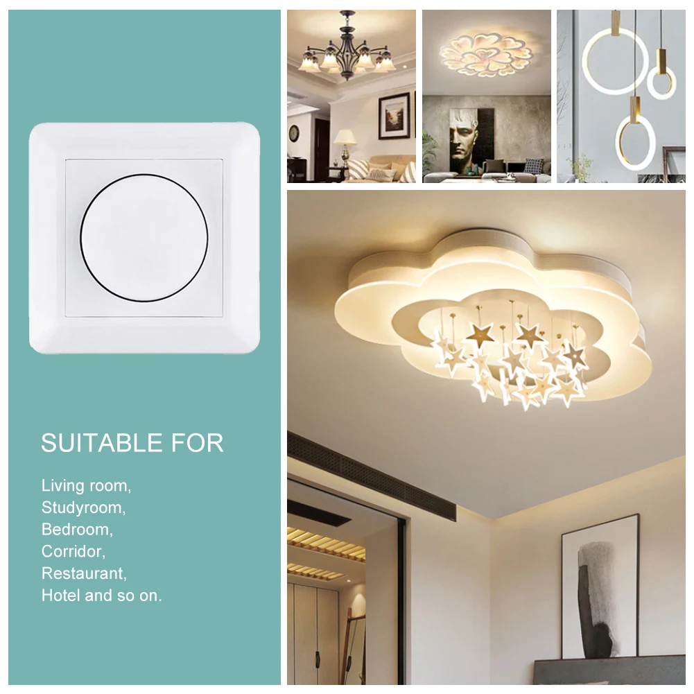 LED Dimmer Dimmable Switch 200W 220V-240V Lamp for 50Hz-60Hz LED Bulb Ceiling Light Wall Dimmer 2 Way Switch Controller
LED Dimmer Dimmable Switch 200W 220V-240V Lamp for 50Hz-60Hz LED Bulb Ceiling Light Wall Dimmer 2 Way Switch Controller