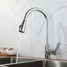 SKOWLL Kitchen Faucet Pull Down Sprayer Three-Function Utility Sink Faucet Single Hole Bar Faucet One Handle Laundry Faucet 9060