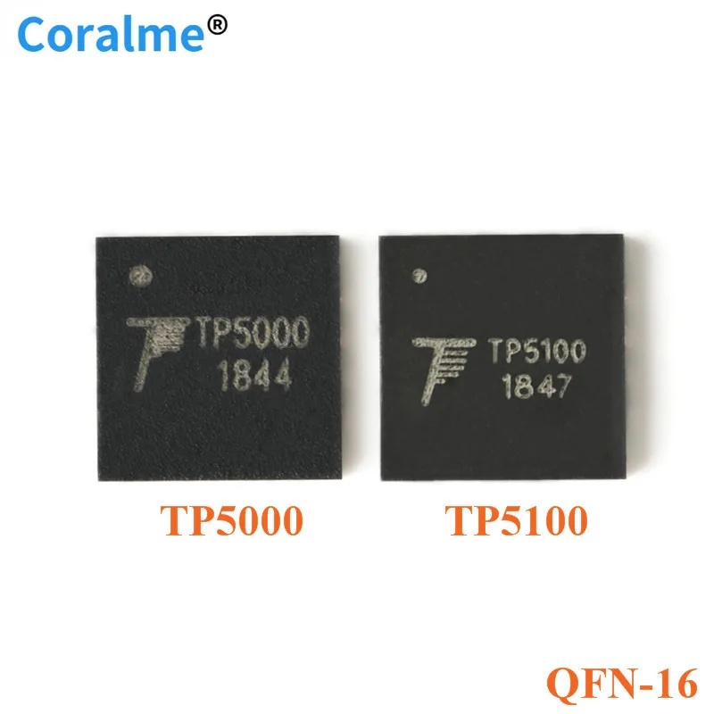 5pcs TP5100 TP5000 QFN-16 2A Switch Buck Step Down 8.4V/4.2V 4.2V/3.6V Lithium Battery Charger Chip
5pcs TP5100 TP5000 QFN-16 2A Switch Buck Step Down 8.4V/4.2V 4.2V/3.6V Lithium Battery Charger Chip