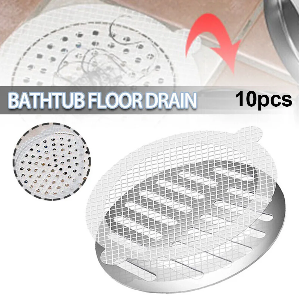 10pcs Disposable Shower Drain Hair Catcher Cover Bathroom Sewer Sink Drain Hair Strainer Stopper Bathtubs Mesh Filter Sticker
10pcs Disposable Shower Drain Hair Catcher Cover Bathroom Sewer Sink Drain Hair Strainer Stopper Bathtubs Mesh Filter Sticker