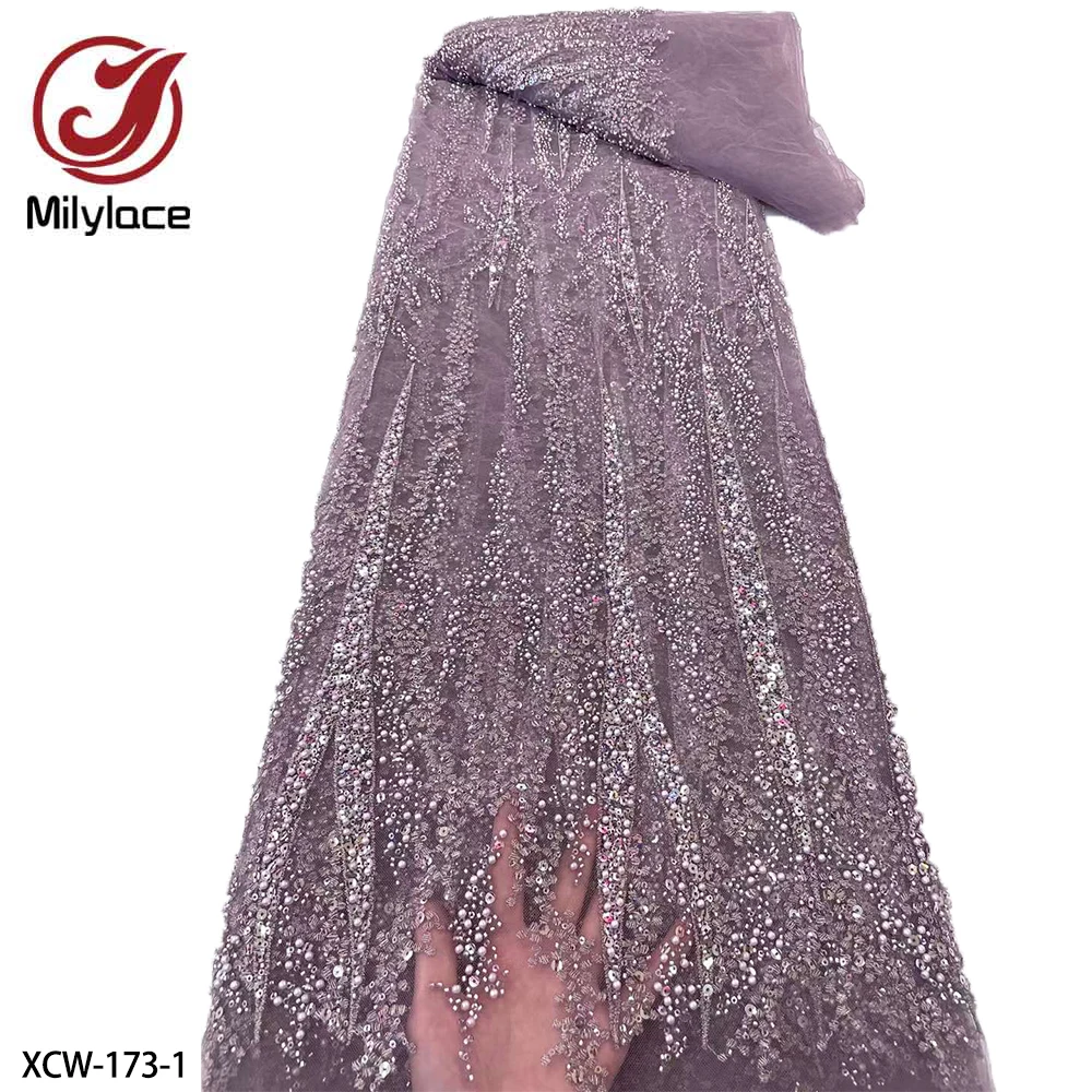 Special Design French Tulle Lace Fabric with Beads and Sequins for African Net Lace Fabric 2022 High Quality Lace XCW-173
Special Design French Tulle Lace Fabric with Beads and Sequins for African Net Lace Fabric 2022 High Quality Lace XCW-173
