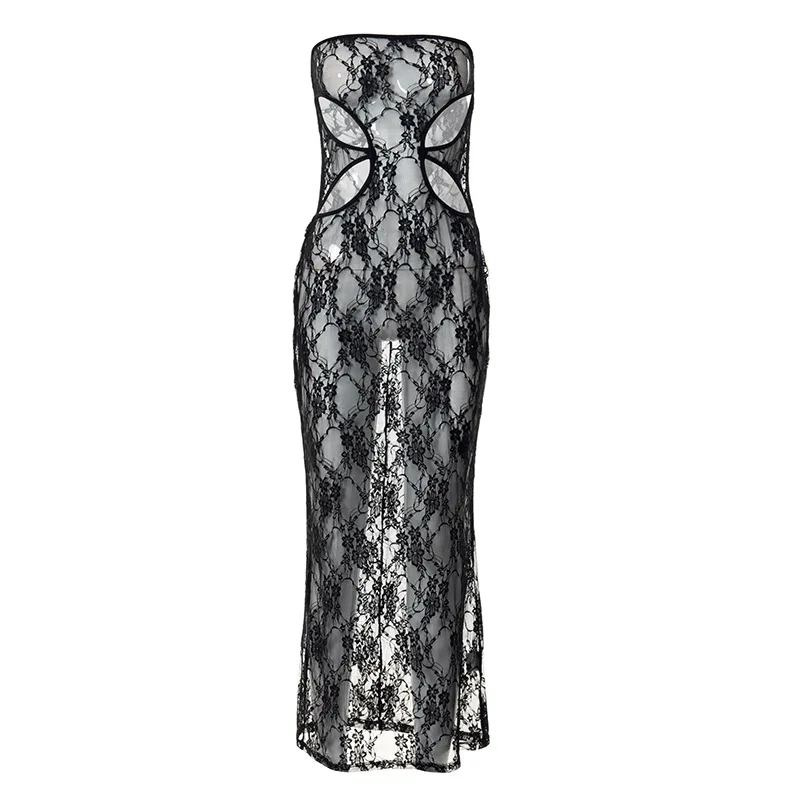 Sexy women's dress spring and summer new solid color wrap chest mesh hollow high waist pullover women's skirt free shipping
Sexy women's dress spring and summer new solid color wrap chest mesh hollow high waist pullover women's skirt free shipping