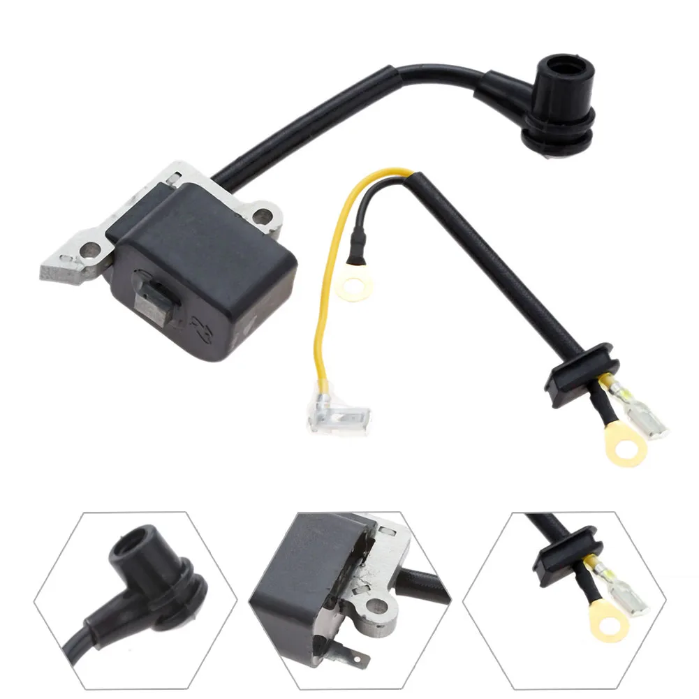 

1pc Ignition Coil With Wires For Husqvarna 136/137/141/142 Chainsaws 75229 Replacement 530 03 92-39/545 06 39-01 Tool Parts