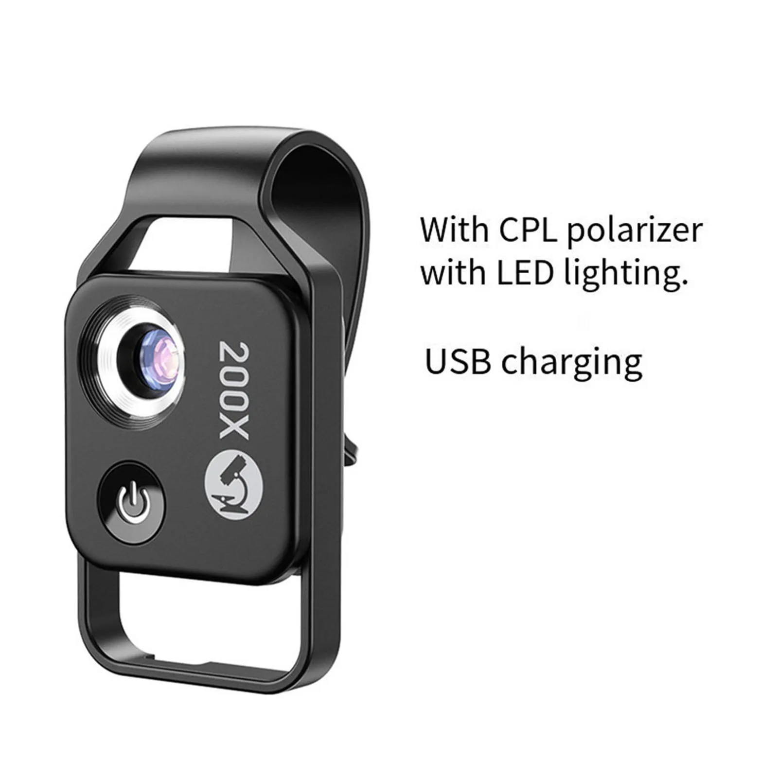 HD Magnifying Lens for Mobile Phones Portable Microscope with 200X Magnification for Identification and Observation
HD Magnifying Lens for Mobile Phones Portable Microscope with 200X Magnification for Identification and Observation