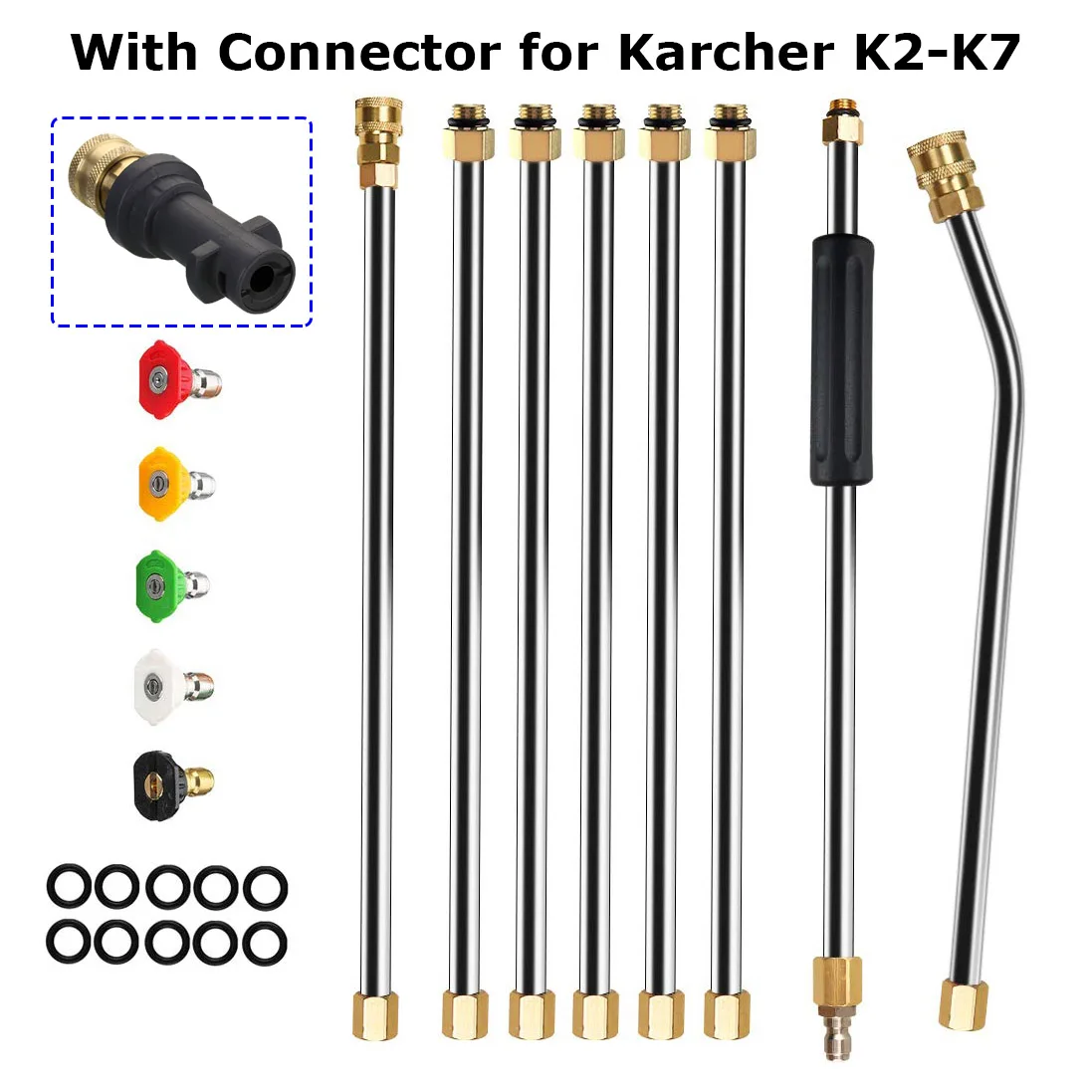 Насадка-распылитель для автомобильной мойки Karcher серии K, 5 быстрых форсунок 
Насадка-распылитель для автомобильной мойки Karcher серии K, 5 быстрых форсунок