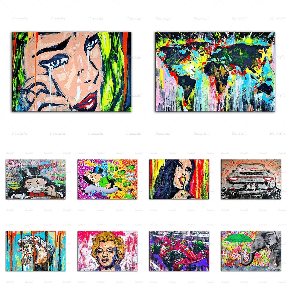 Home Decor Hd Print Car Map Cartoon Monopoly Butterfly Picture Wall Artwork Modular Abstract Graffiti Canvas Painting Pop Poster
Home Decor Hd Print Car Map Cartoon Monopoly Butterfly Picture Wall Artwork Modular Abstract Graffiti Canvas Painting Pop Poster
