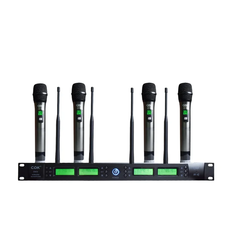 professional metal handheld desktop 4 channel uhf true diversity wireless lapel cordless mic rack case with pro mount receiver
professional metal handheld desktop 4 channel uhf true diversity wireless lapel cordless mic rack case with pro mount receiver