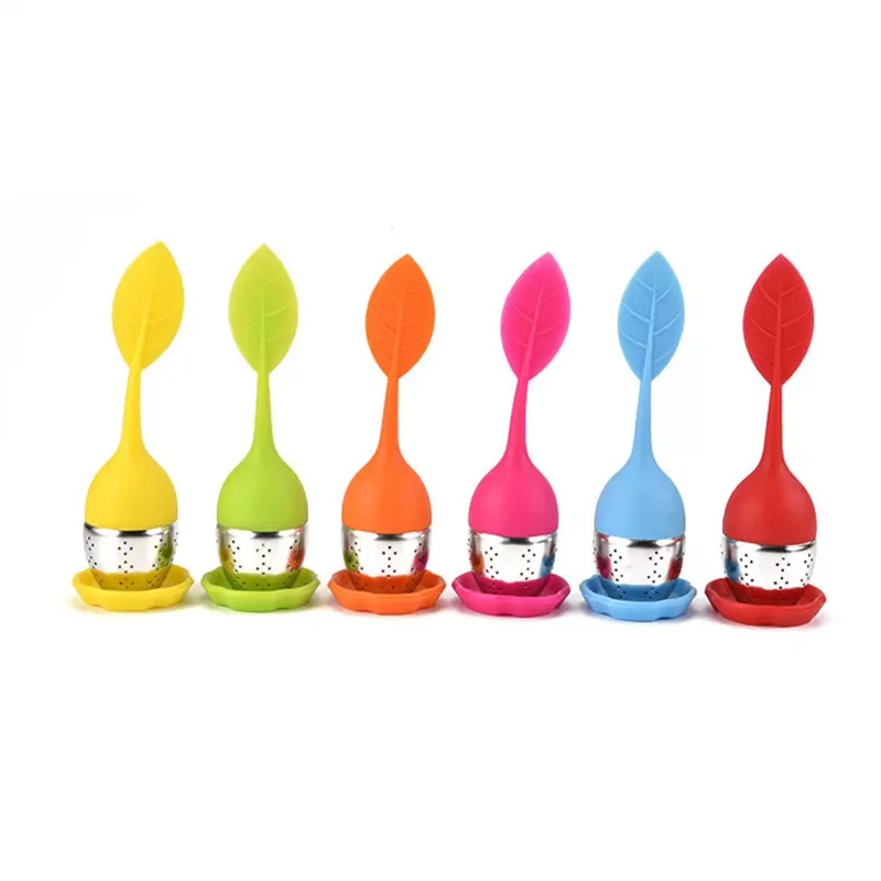 1Pcs Cute Tea 7 Color Sweet Leaf Silicone Tea Infuser Reusable Strainer Drop Tray Novelty Tea Ball Herbal Spice Filter Tea Tools
1Pcs Cute Tea 7 Color Sweet Leaf Silicone Tea Infuser Reusable Strainer Drop Tray Novelty Tea Ball Herbal Spice Filter Tea Tools