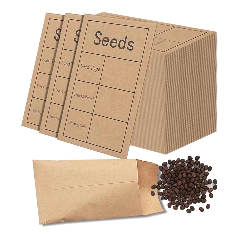 150 Pack Seed Saving Envelopes,Small Paper Envelopes For Seeds, 2.3X3.5 Inch Self Sealing Kraft Seed Packets Envelopes
150 Pack Seed Saving Envelopes,Small Paper Envelopes For Seeds, 2.3X3.5 Inch Self Sealing Kraft Seed Packets Envelopes
