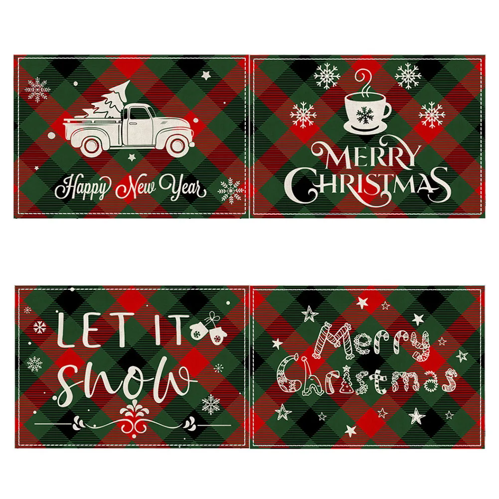 Christmas Placemat Table Mats 45x30cm Cup Mats Festive Supplies Heat Insulated Linen Party Accessories Waterproof
Christmas Placemat Table Mats 45x30cm Cup Mats Festive Supplies Heat Insulated Linen Party Accessories Waterproof