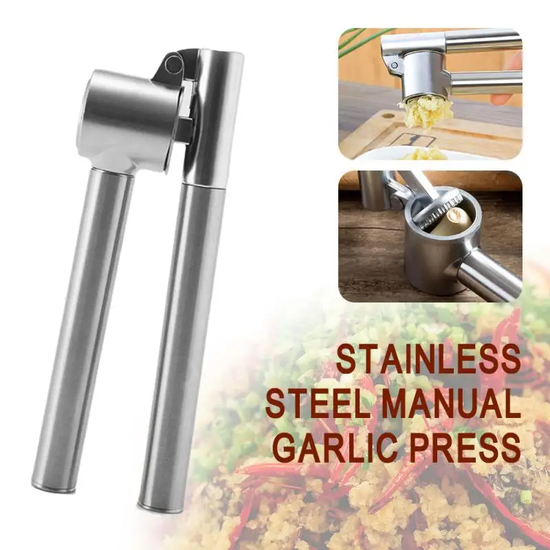 Stainless Steel Hand Garlic Press Punch Press Garlic Onion Ginger Press Multi-functional Kitchen Gadget Garlic Press Crusher
Stainless Steel Hand Garlic Press Punch Press Garlic Onion Ginger Press Multi-functional Kitchen Gadget Garlic Press Crusher