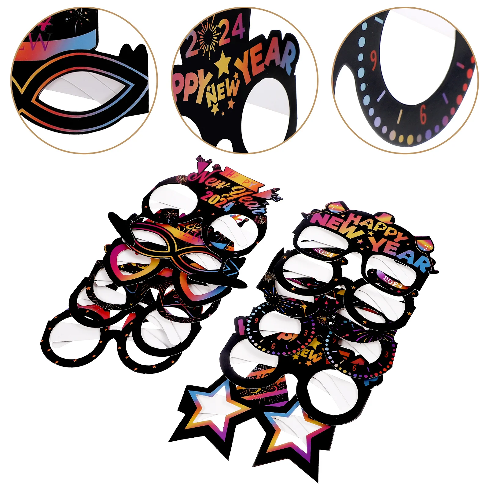 2 Sets Makeup Costume Props New Year Glasses Bathroom Decorations Sunglasses Paper Party Eyeglasses
2 Sets Makeup Costume Props New Year Glasses Bathroom Decorations Sunglasses Paper Party Eyeglasses