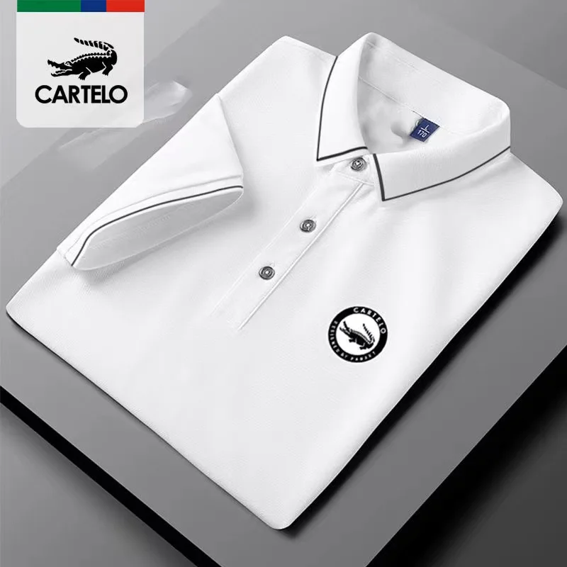 Summer Men's Short Sleeve Soft Elastic Material Business Casual Youth Polo CARTELO Brand Classic Men's T-Shirt
Summer Men's Short Sleeve Soft Elastic Material Business Casual Youth Polo CARTELO Brand Classic Men's T-Shirt