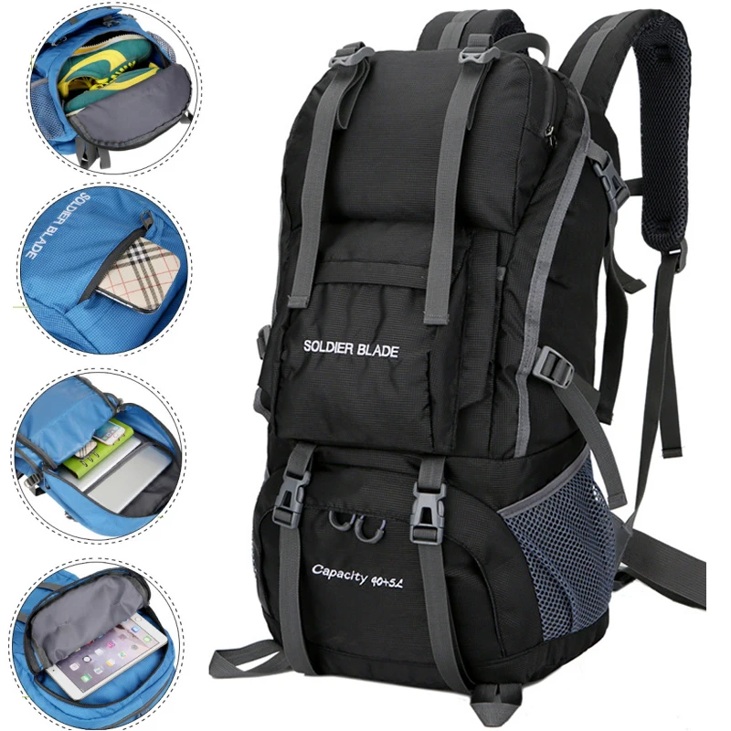 45L Men's Outdoor Backpack Travel Pack Sport Bags Unisex Fishing Hiking Bag Pack Climbing Camping Rucksack For Male Women Female
45L Men's Outdoor Backpack Travel Pack Sport Bags Unisex Fishing Hiking Bag Pack Climbing Camping Rucksack For Male Women Female