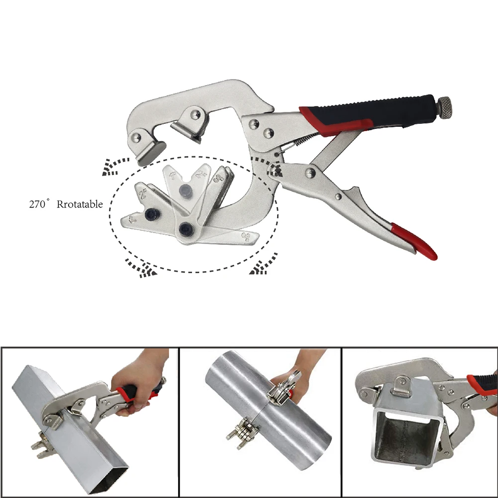2 in 1 Dual-use Right Angle Locking C Clamp with V-shaped Pad Welding Pipe Vise Clip Woodworking Grip Pliers Carpentry Hand Tool
2 in 1 Dual-use Right Angle Locking C Clamp with V-shaped Pad Welding Pipe Vise Clip Woodworking Grip Pliers Carpentry Hand Tool