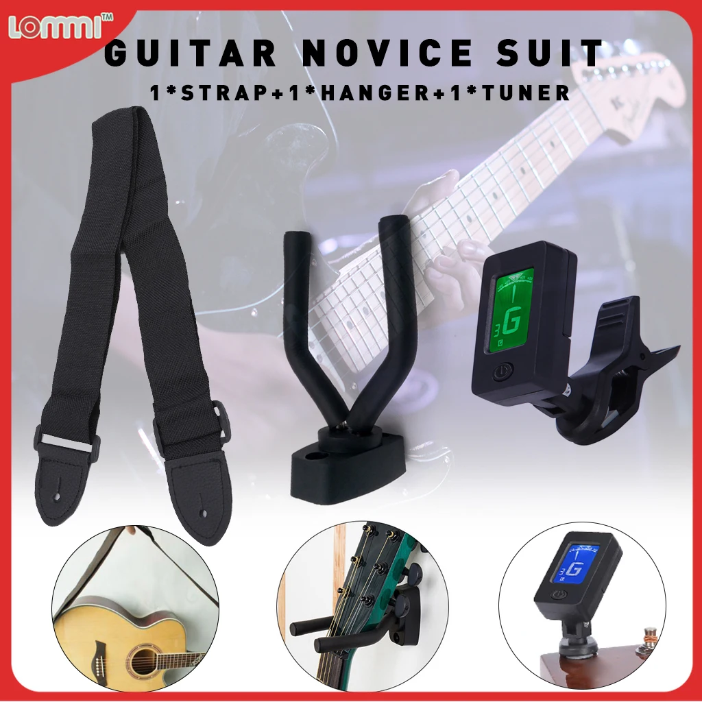 Guitar Strap Leather Head Guitar Hanger Classical LCD Screen Light Tuner SET Guitar Electric Bass Ukulele Tuner Guitar Parts
Guitar Strap Leather Head Guitar Hanger Classical LCD Screen Light Tuner SET Guitar Electric Bass Ukulele Tuner Guitar Parts