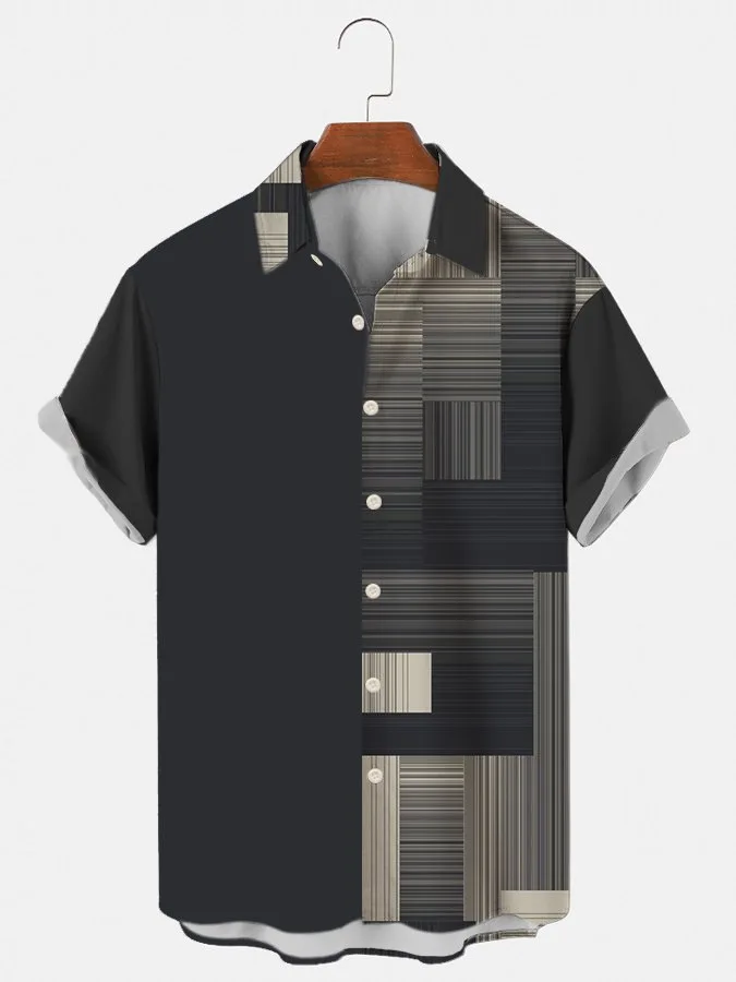 2022 Men's New Summer Casual Printed Shirt Youth Color Matching Loose Short Sleeve Shirt
2022 Men's New Summer Casual Printed Shirt Youth Color Matching Loose Short Sleeve Shirt