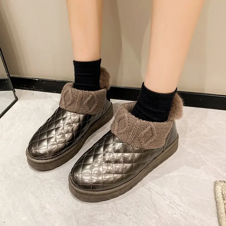 Winter Boots Lady Women's Rubber Shoes Rain Flat Heel Australia Boots-Women Round Toe 2022 Low Snow Padded Autumn Lace-Up Basic
Winter Boots Lady Women's Rubber Shoes Rain Flat Heel Australia Boots-Women Round Toe 2022 Low Snow Padded Autumn Lace-Up Basic