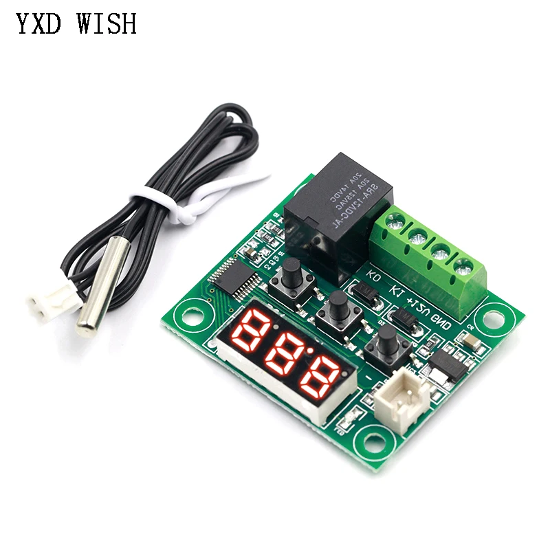 W1209, красный светильник, постоянный ток 12 В, стандартный термостат для контроля температуры, стандартный термометр с чехлом 
W1209, красный светильник, постоянный ток 12 В, стандартный термостат для контроля температуры, стандартный термометр с чехлом