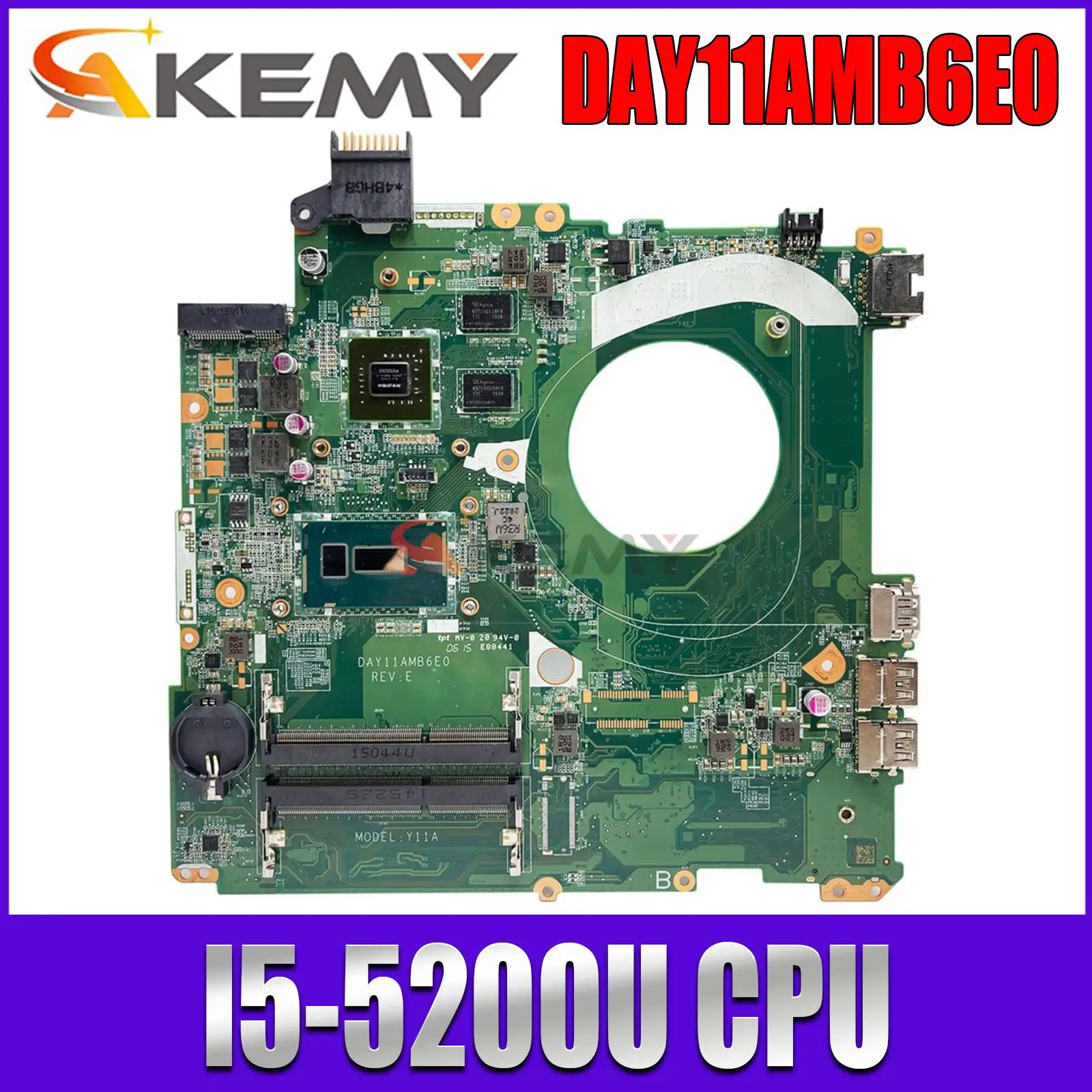 Материнская плата DAY11AMB6E0 767417-601 767417-001 для ноутбука HP Pavilion 17T-F 17-F с процессором I5-5200U 100% протестирована 
Материнская плата DAY11AMB6E0 767417-601 767417-001 для ноутбука HP Pavilion 17T-F 17-F с процессором I5-5200U 100% протестирована
