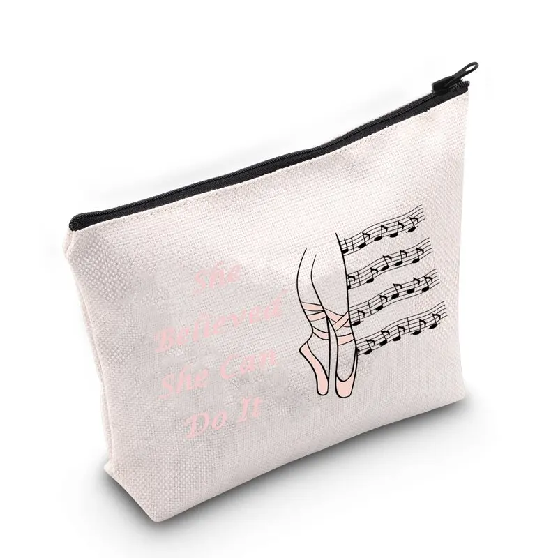Cosmetic Make Up Bag Dance Inspirational Gift She Believed She Can Do It Makeup Zipper Pouch Bag Ballet Dancer Recital Gift
Cosmetic Make Up Bag Dance Inspirational Gift She Believed She Can Do It Makeup Zipper Pouch Bag Ballet Dancer Recital Gift