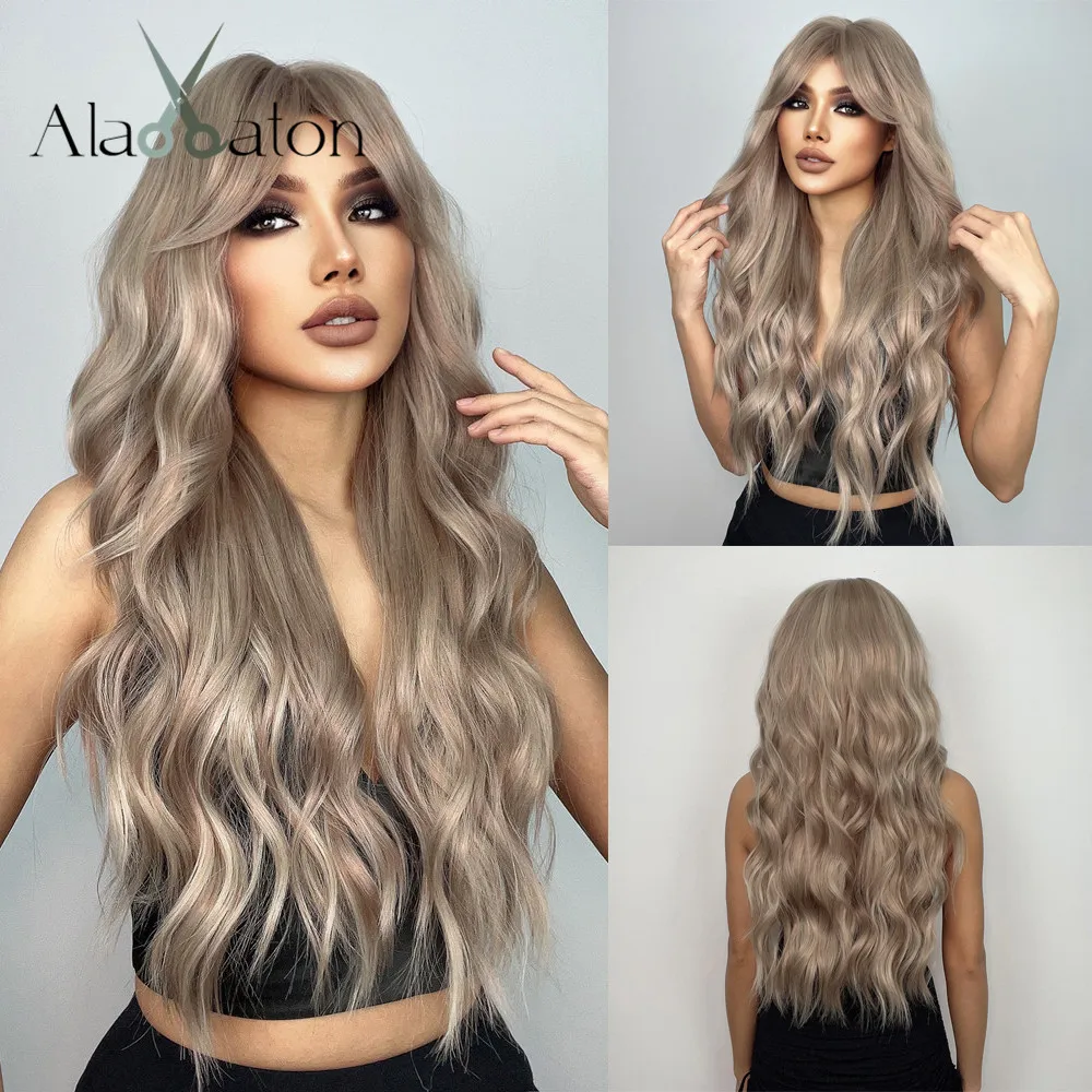 ALAN EATON Long Ash Blonde Wig for Women Blonde Wave Hair Wigs With Curtain Bangs Natural Light Brown Daily High Temperature Wig
ALAN EATON Long Ash Blonde Wig for Women Blonde Wave Hair Wigs With Curtain Bangs Natural Light Brown Daily High Temperature Wig