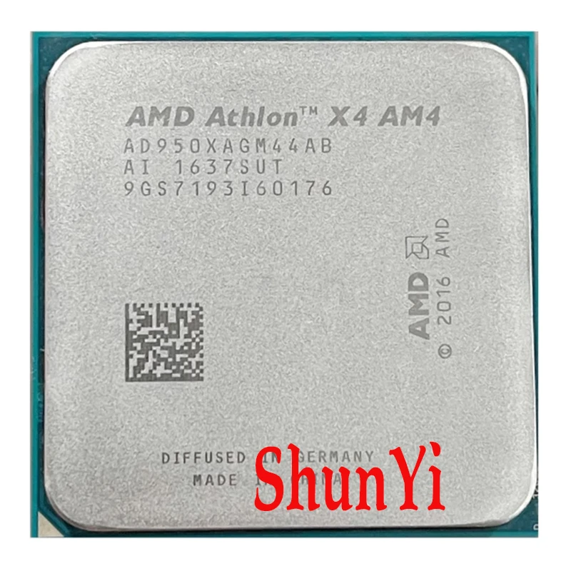 AMD Athlon X4 950 3,5 ГГц четырехъядерный Quad-Thread L2 = 2M 65 Вт AD950XAGM44AB разъем AM4
AMD Athlon X4 950 3,5 ГГц четырехъядерный Quad-Thread L2 = 2M 65 Вт AD950XAGM44AB разъем AM4