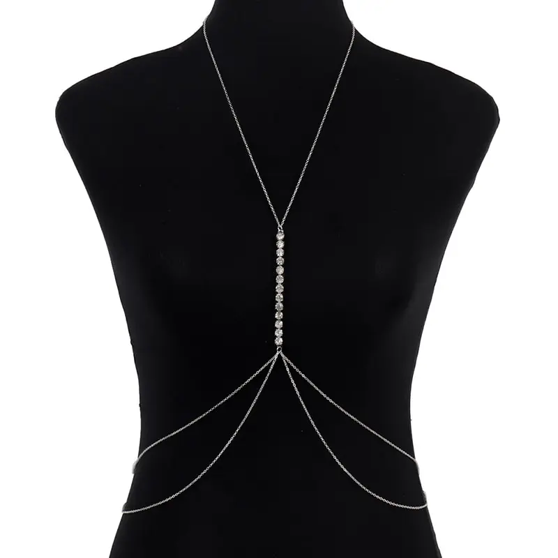 Sexy Women Simple Handmade Rhinestone Cross Bra Chain Harness For Women Sexy Bra Chest Chain Body Jewelry Beach Bikini Chain
Sexy Women Simple Handmade Rhinestone Cross Bra Chain Harness For Women Sexy Bra Chest Chain Body Jewelry Beach Bikini Chain