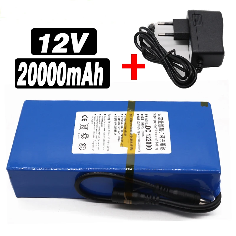 100% новый портативный литий-ионный аккумулятор 12 в 20000 мАч DC 12,6 в 20 Ач + 1 зарядное устройство
100% новый портативный литий-ионный аккумулятор 12 в 20000 мАч DC 12,6 в 20 Ач + 1 зарядное устройство