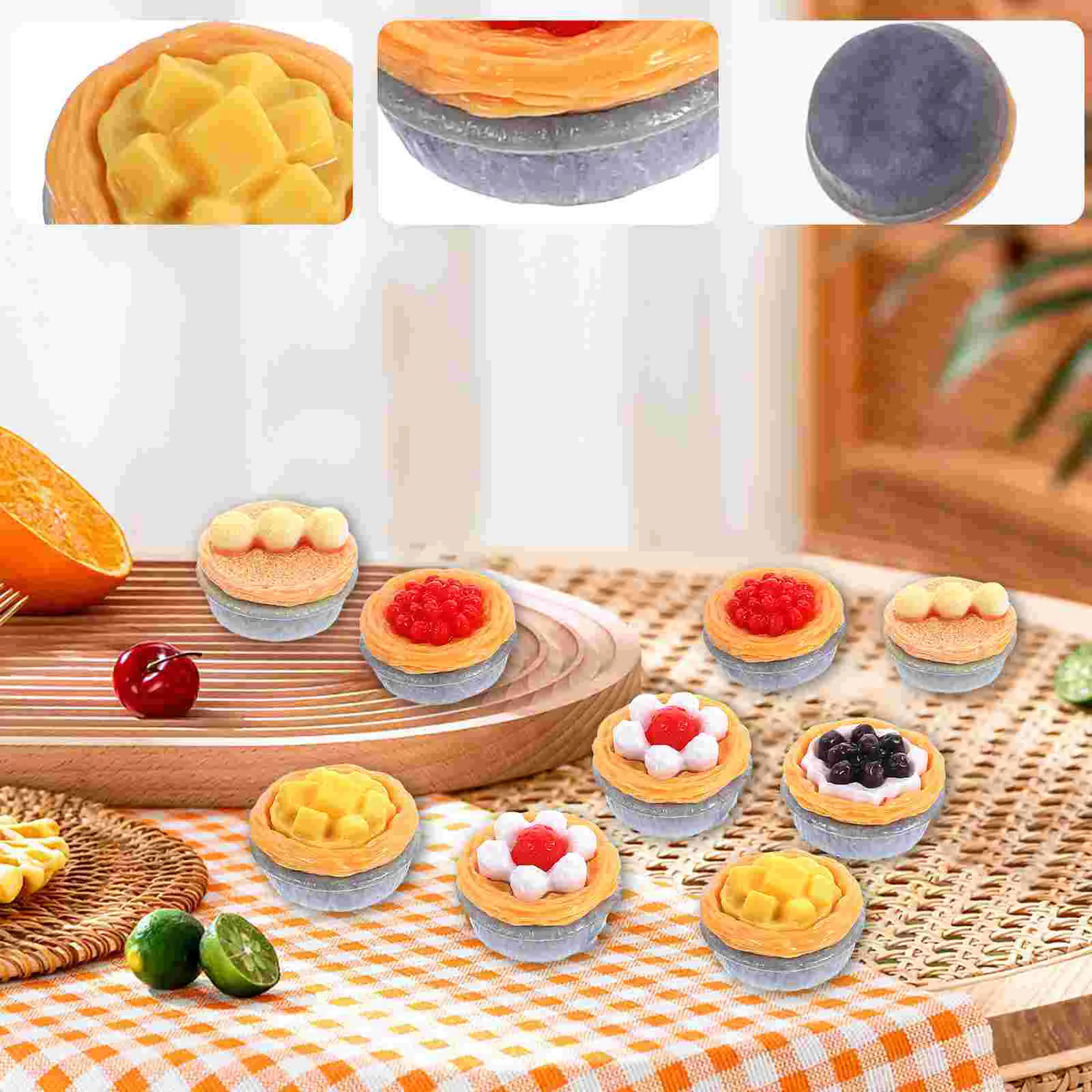 20 Pcs Photo Prop Display Dessert Home Kitchen Lifelike Vivid Resin Simulated Egg Tart for Display
20 Pcs Photo Prop Display Dessert Home Kitchen Lifelike Vivid Resin Simulated Egg Tart for Display