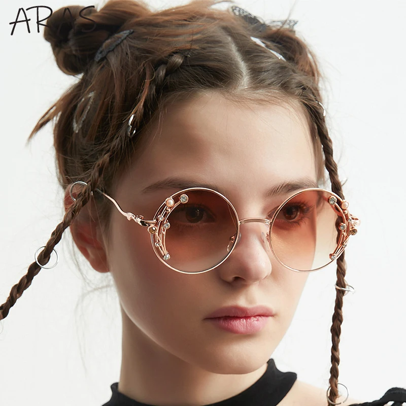 Retro Round Sunglasses Women 2022 Luxury Brand Vintage Crystal Sun Glasses For Ladies Fashion Pearl Rhinestone Sungalss Female
Retro Round Sunglasses Women 2022 Luxury Brand Vintage Crystal Sun Glasses For Ladies Fashion Pearl Rhinestone Sungalss Female