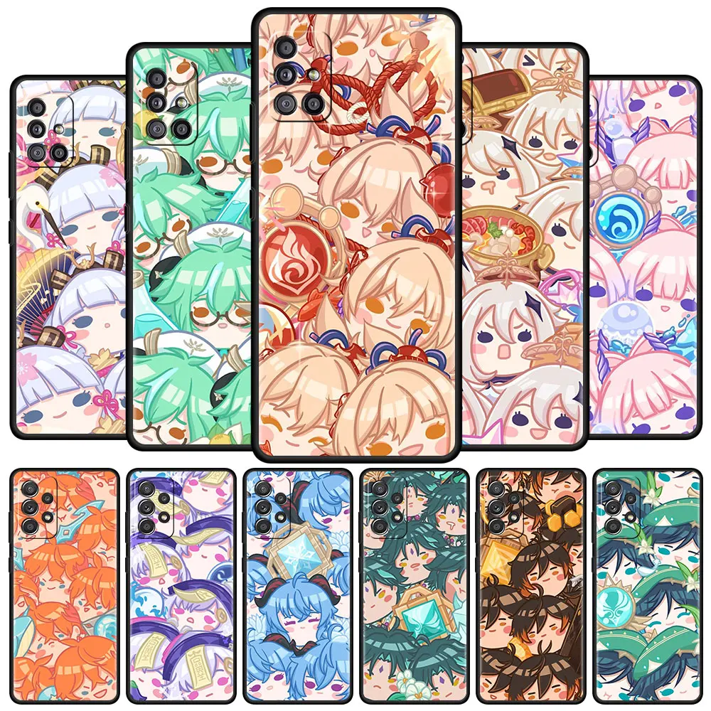 Style Genshin Impacts Cover For Samsung Galaxy A12 A51 A71 A52 A21s A32 A02s Black Case A13 A41 A31 Cellphones Funda Para Movil
Style Genshin Impacts Cover For Samsung Galaxy A12 A51 A71 A52 A21s A32 A02s Black Case A13 A41 A31 Cellphones Funda Para Movil